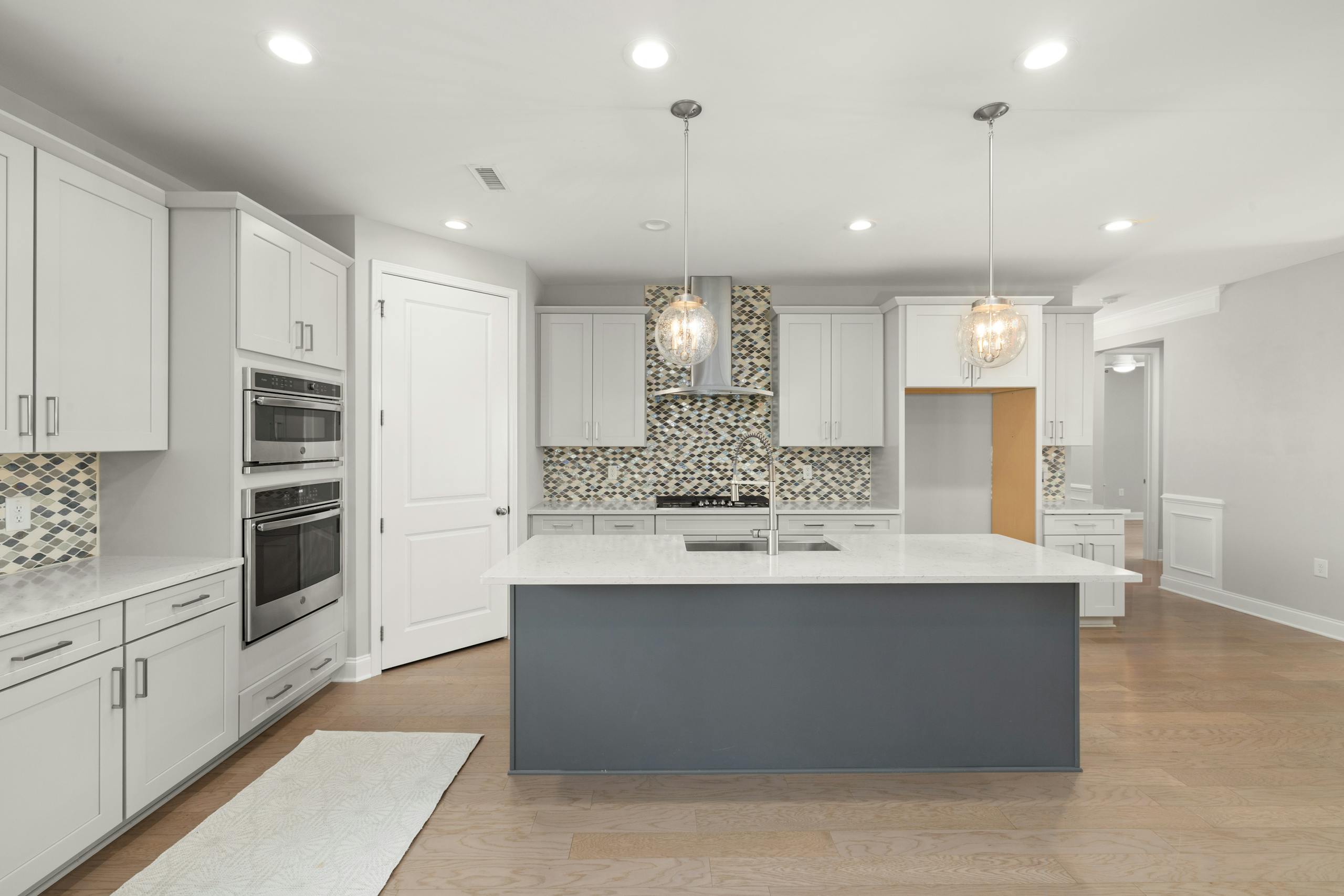 Custom kitchen island with seating, storage and added prep space