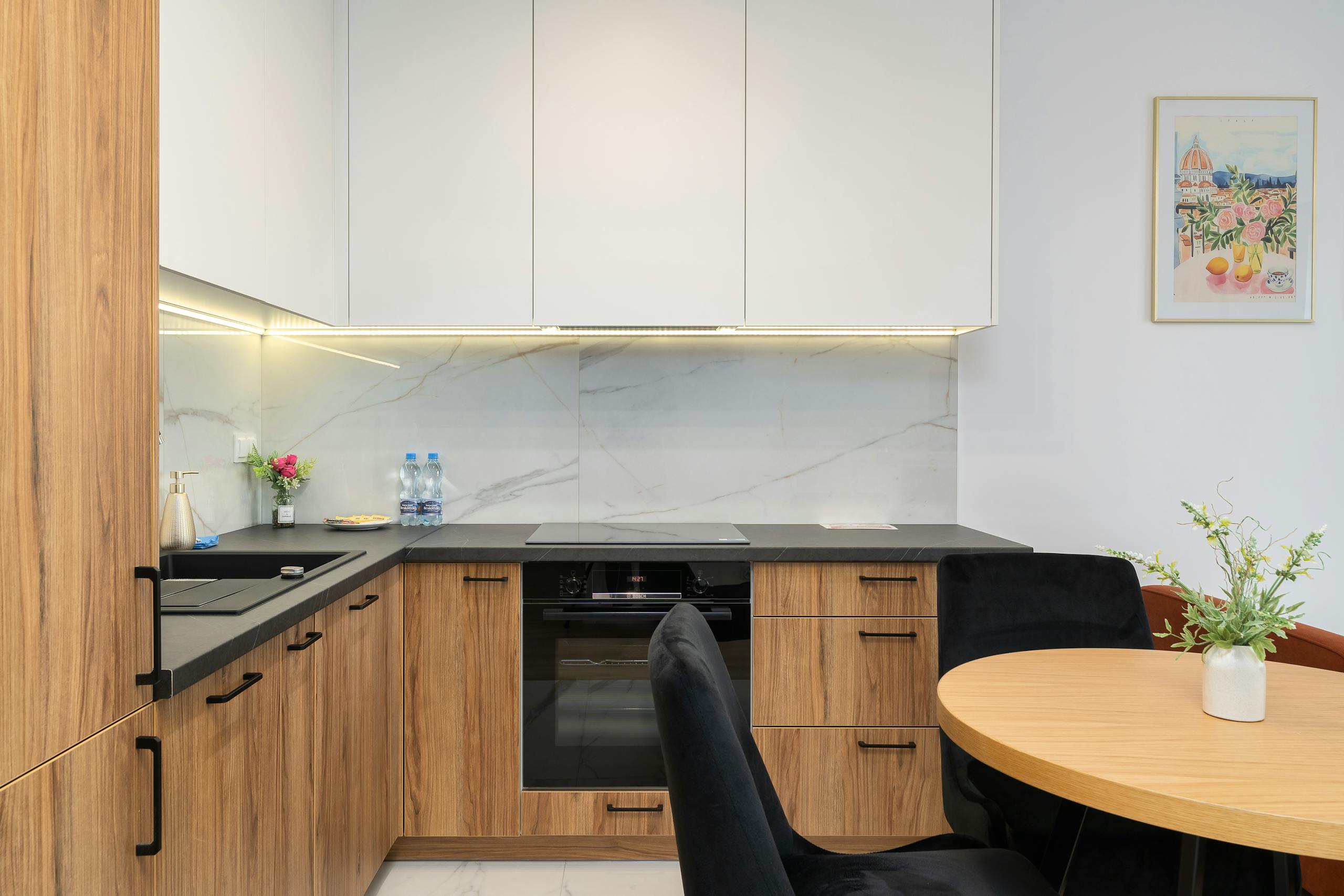 Small kitchen remodeling solution designed to improve space and functionality